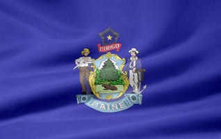 Maine flag picture